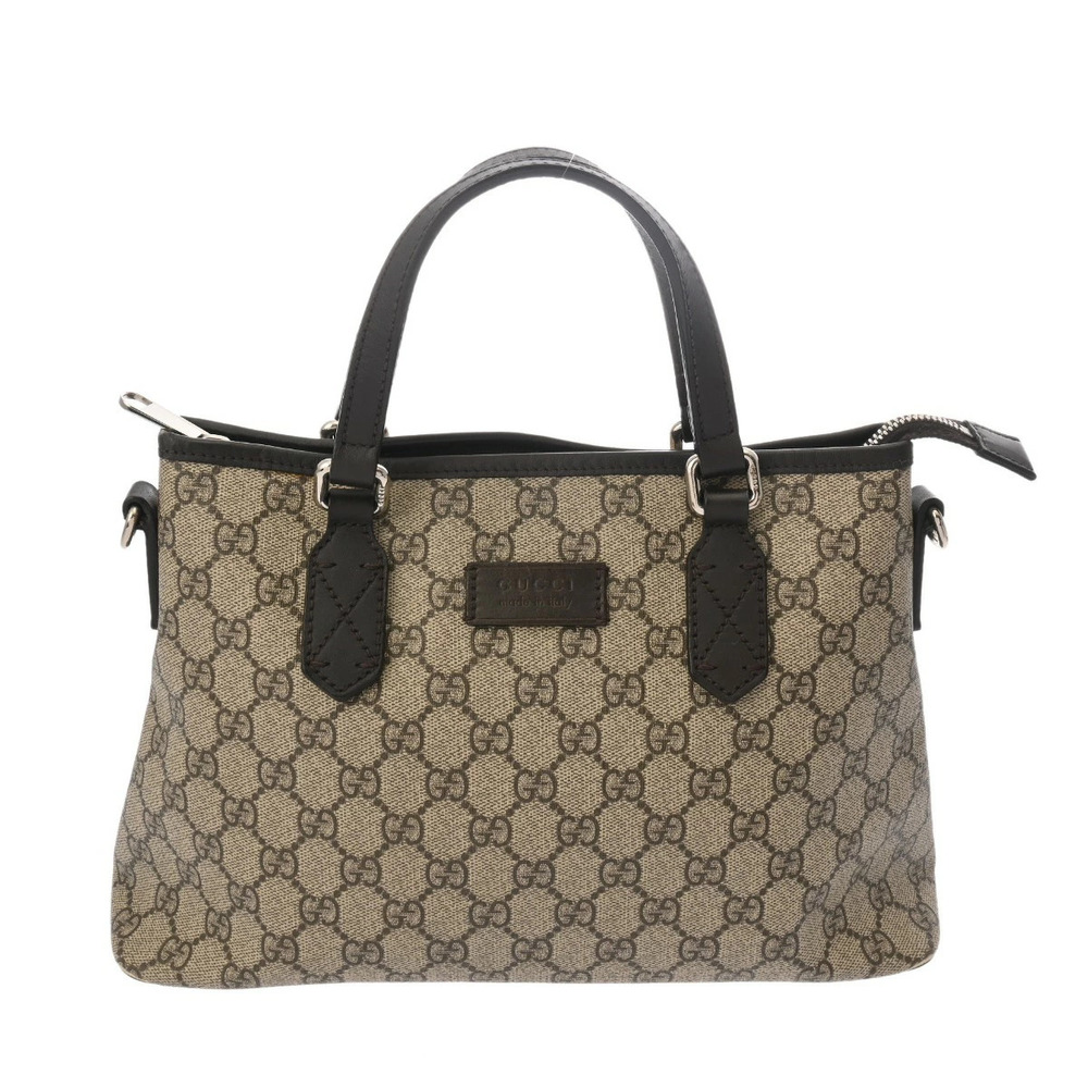 GUCCI GG Supreme Beige Canvas Bag